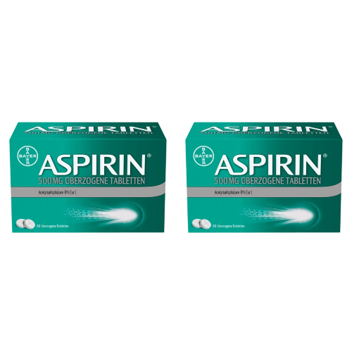 ASPIRIN 500 mg überzogene Tabletten Set (2x80St)