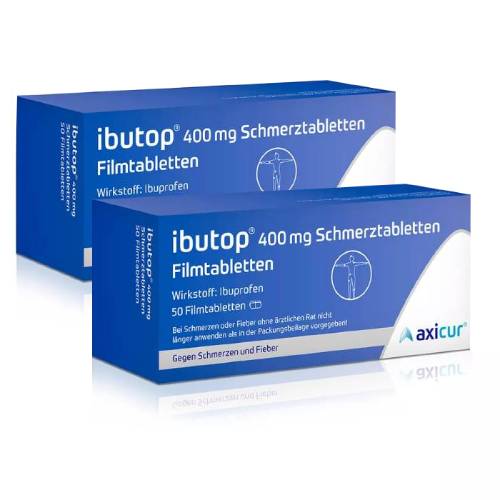 IBUTOP 400 mg Schmerztabletten Filmtabletten Doppelpackung (2x 50St)