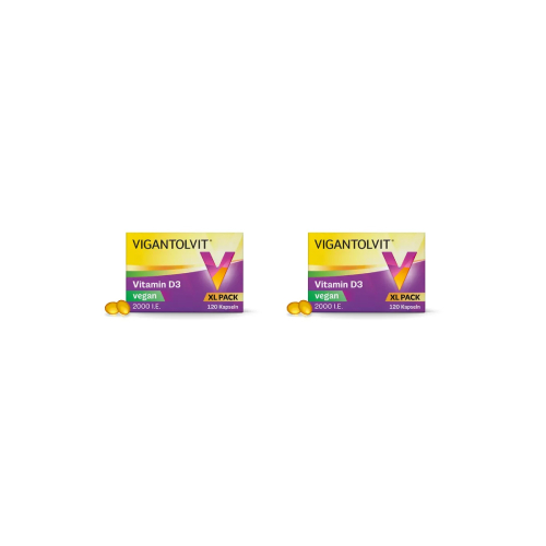VIGANTOLVIT 2000 I.E. Vitamin D3 vegan Weichkaps. (2x120 St)