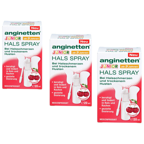 ANGINETTEN Halsspray Junior ab 3 Jahren (3x20 ml)