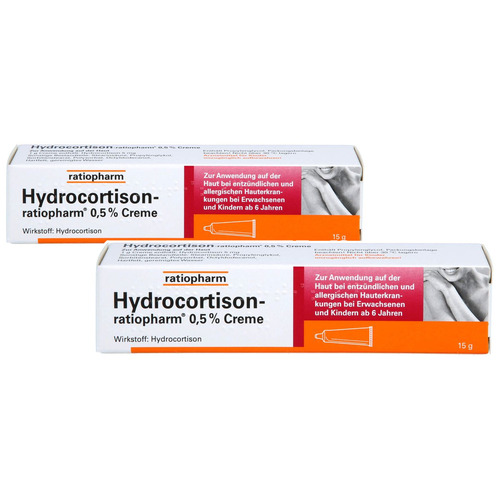HYDROCORTISON-ratiopharm 0,5% Creme Doppelpackung (2x 15g)