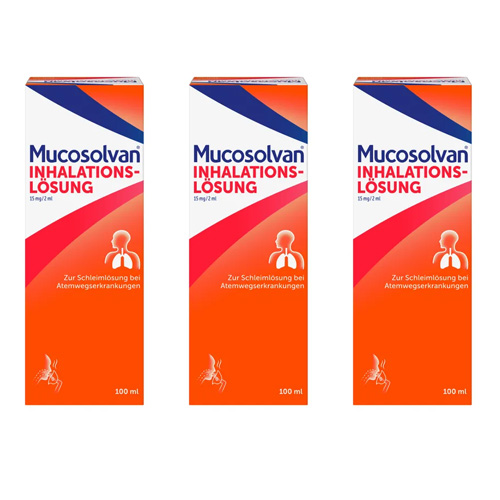 MUCOSOLVAN Inhalationslösung 15 mg Lsg.f.Vernebler (3x100 ml)