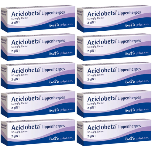 ACICLOBETA Lippenherpes Creme (10x2g)