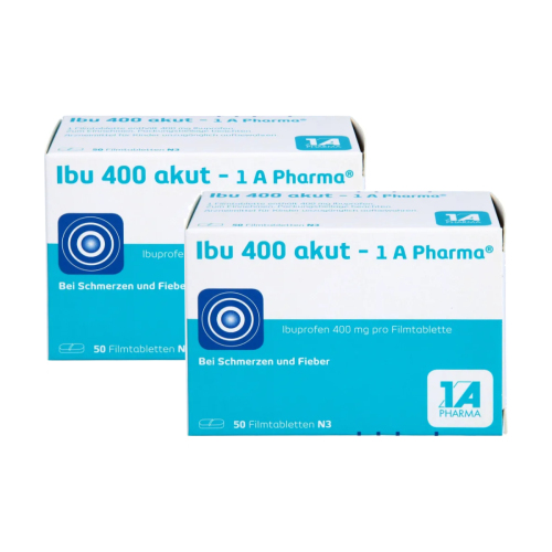 Ibu 400 akut – 1 A Pharma® Doppelpackung (2x50St)