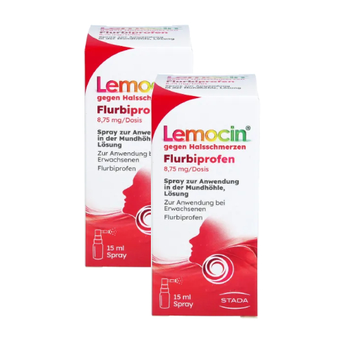 LEMOCIN Flurbiprofen 8,75mg/Dosis Spray Anw.Mundhö Set (2x15ml)