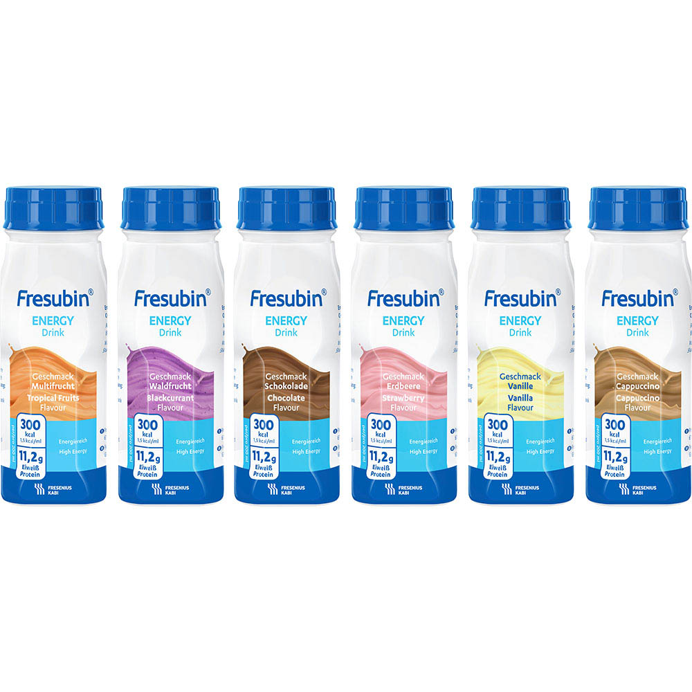 FRESUBIN ENERGY DRINK Mischkarton Trinkflasche Trinknahrung