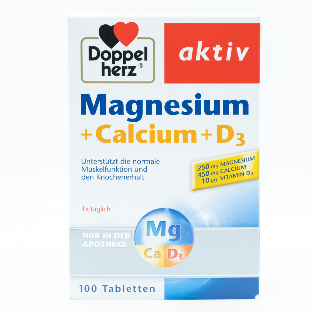 DOPPELHERZ Magnesium+Calcium+D3 Brausetabletten
