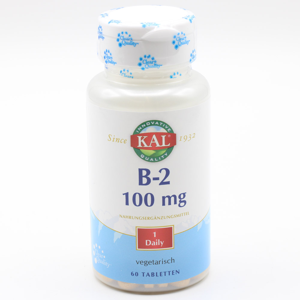 VITAMIN B2 RIBOFLAVIN 100 mg KAL Tabletten