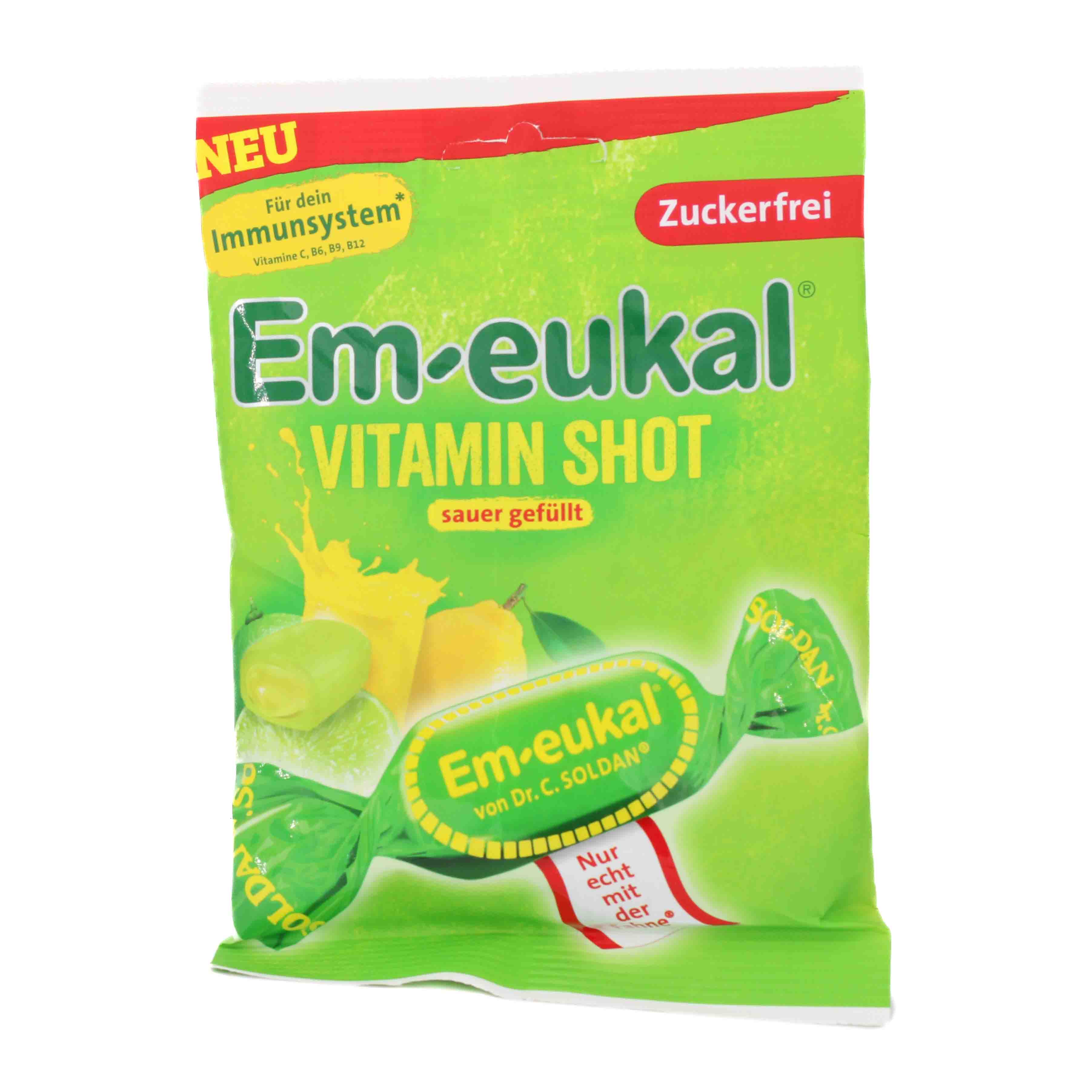 EM-EUKAL Bonbons Vitamin Shot sauer zuckerfrei