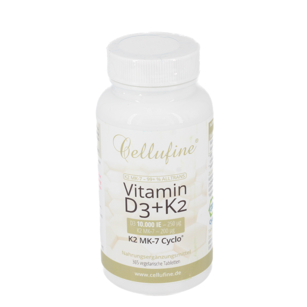 CELLUFINE Vit.D3 10.000 IE+Natto K2 MK7 Cyc.200μg