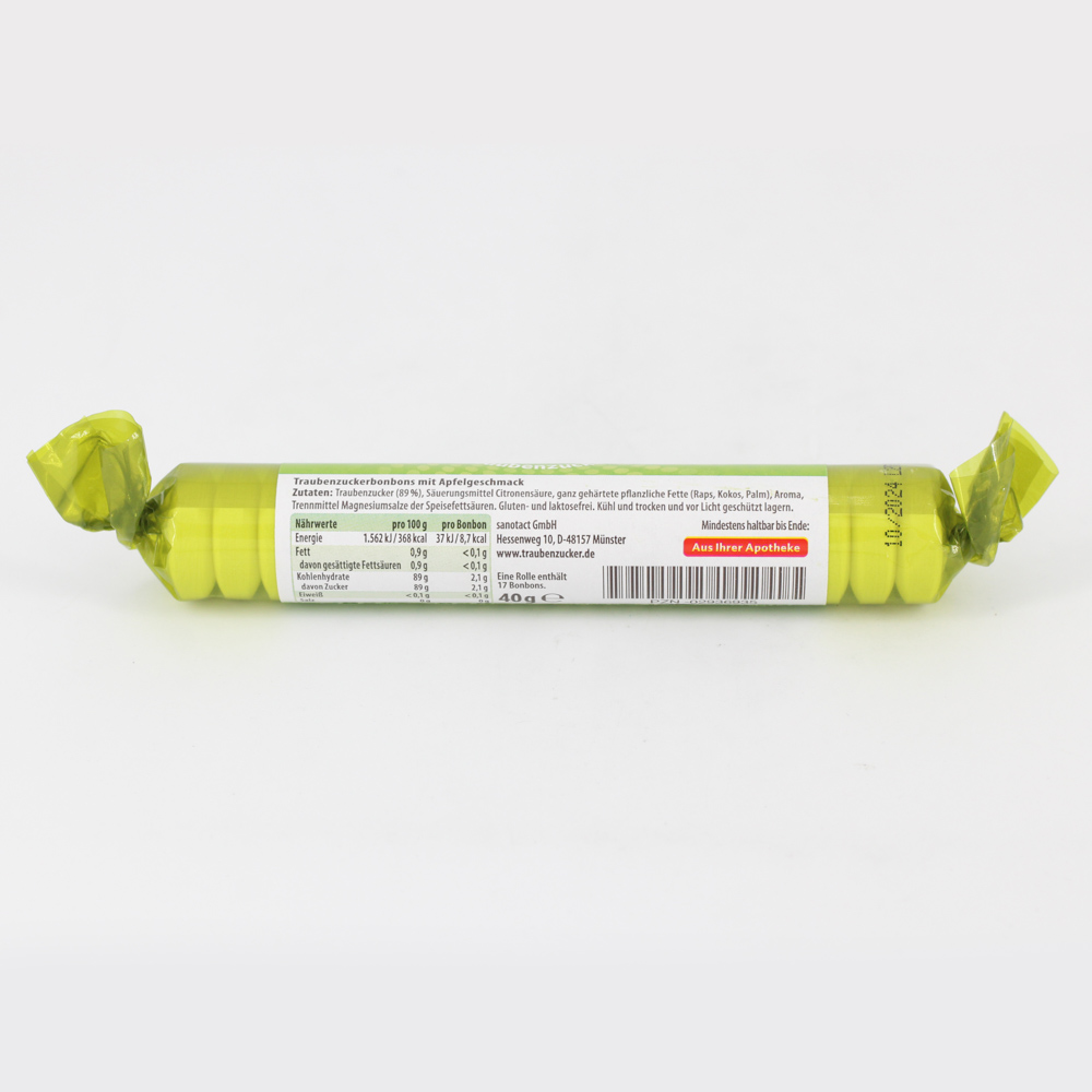 INTACT Traubenzucker Rolle Apfel