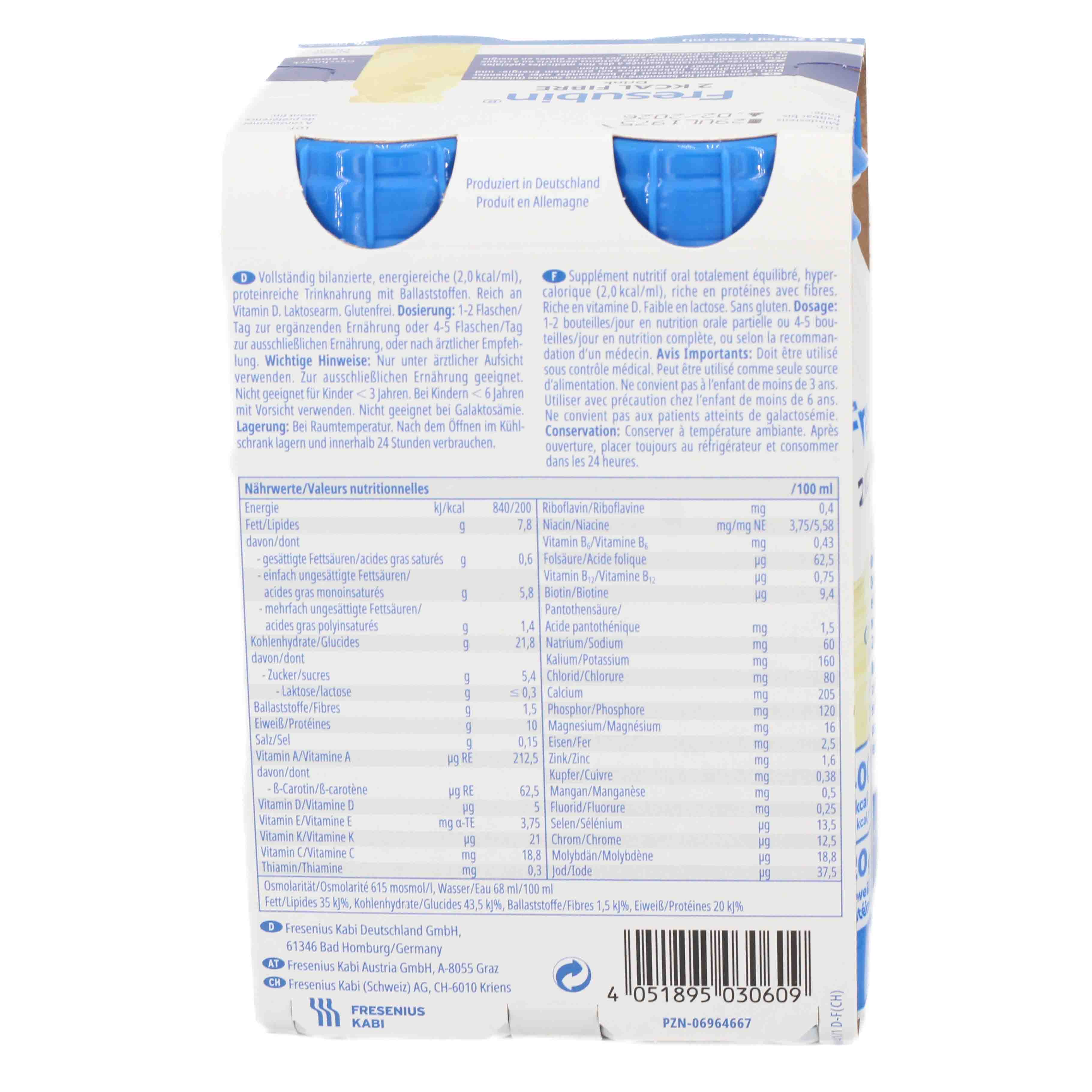 FRESUBIN 2 kcal Fibre DRINK Lemon Trinkflasche Set (2x800ml)