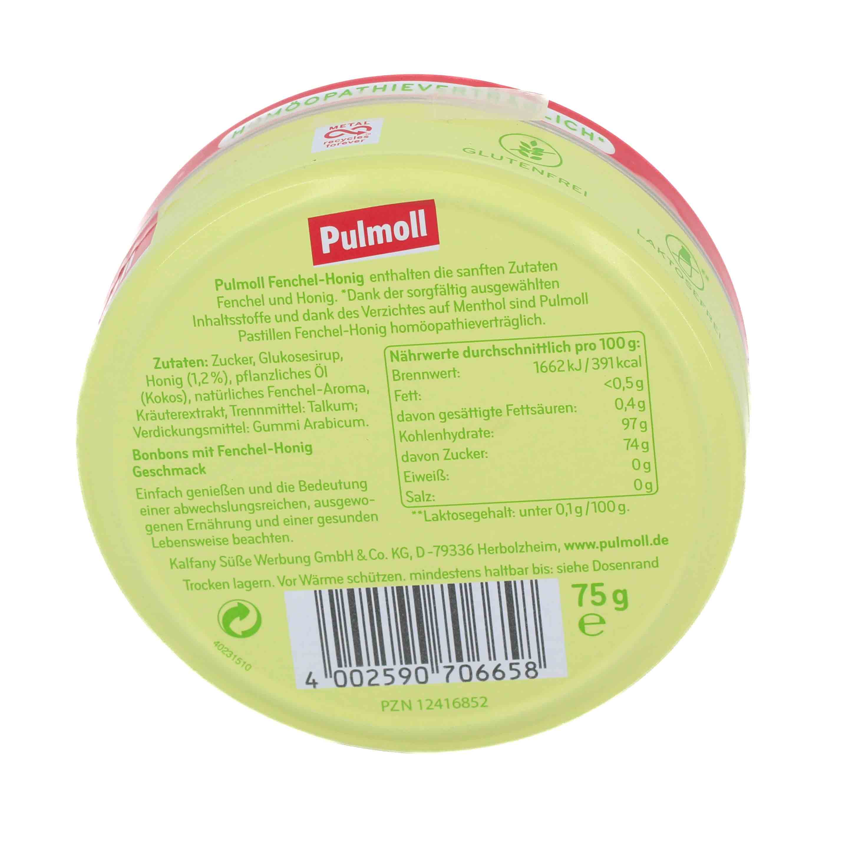 PULMOLL Fenchel-Honig Bonbons