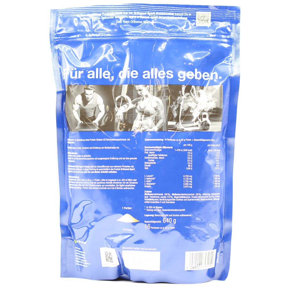 ORTHOMOL Sport Protein Pulver Schoko
