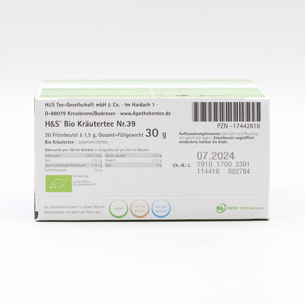 H&S Bio Kräutertee Filterbeutel