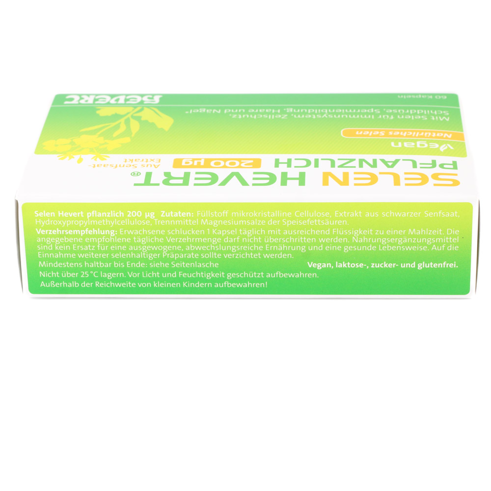 SELEN HEVERT pflanzlich 200 μg Kapseln