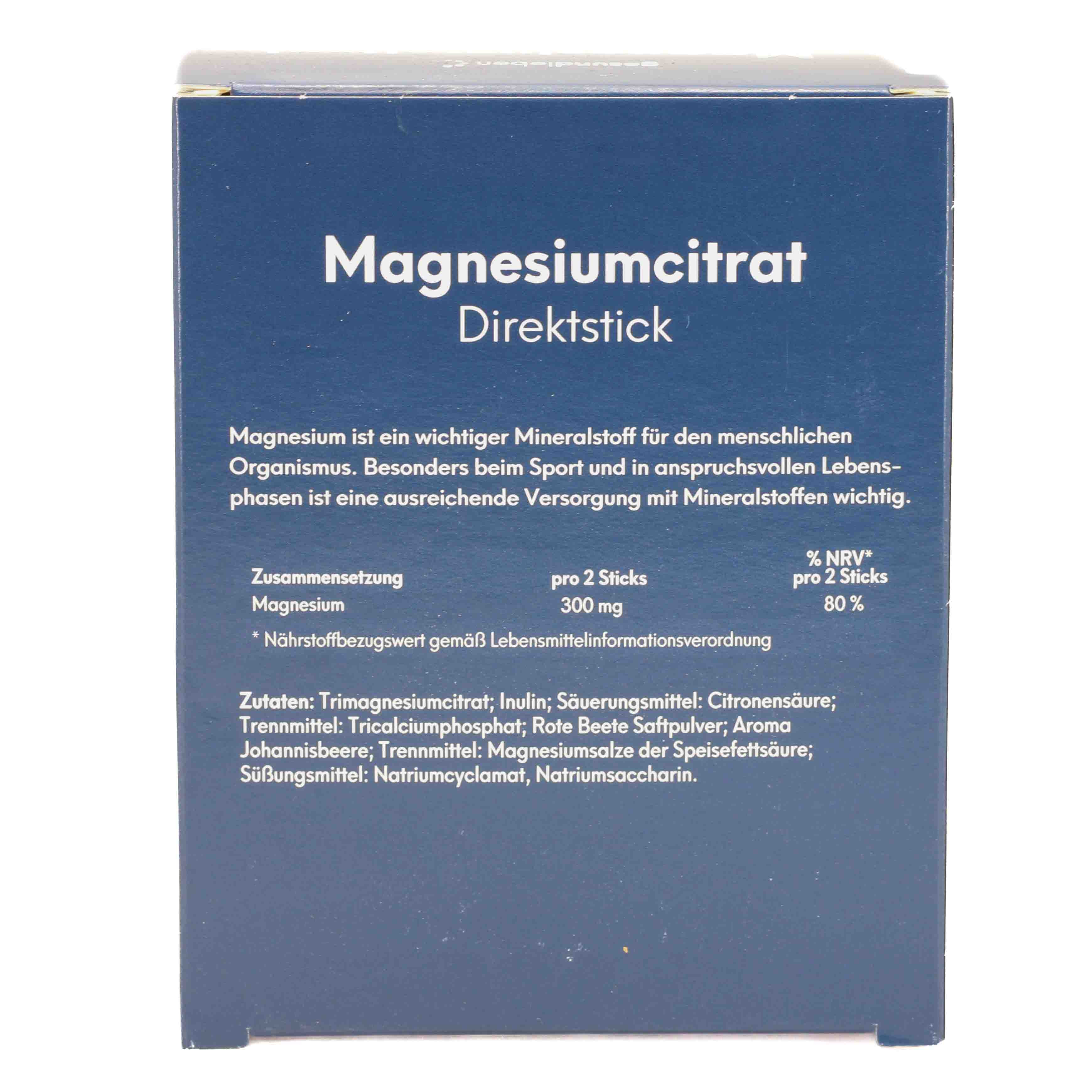 GESUND LEBEN Magnesiumcitrat Direktstick Pulver