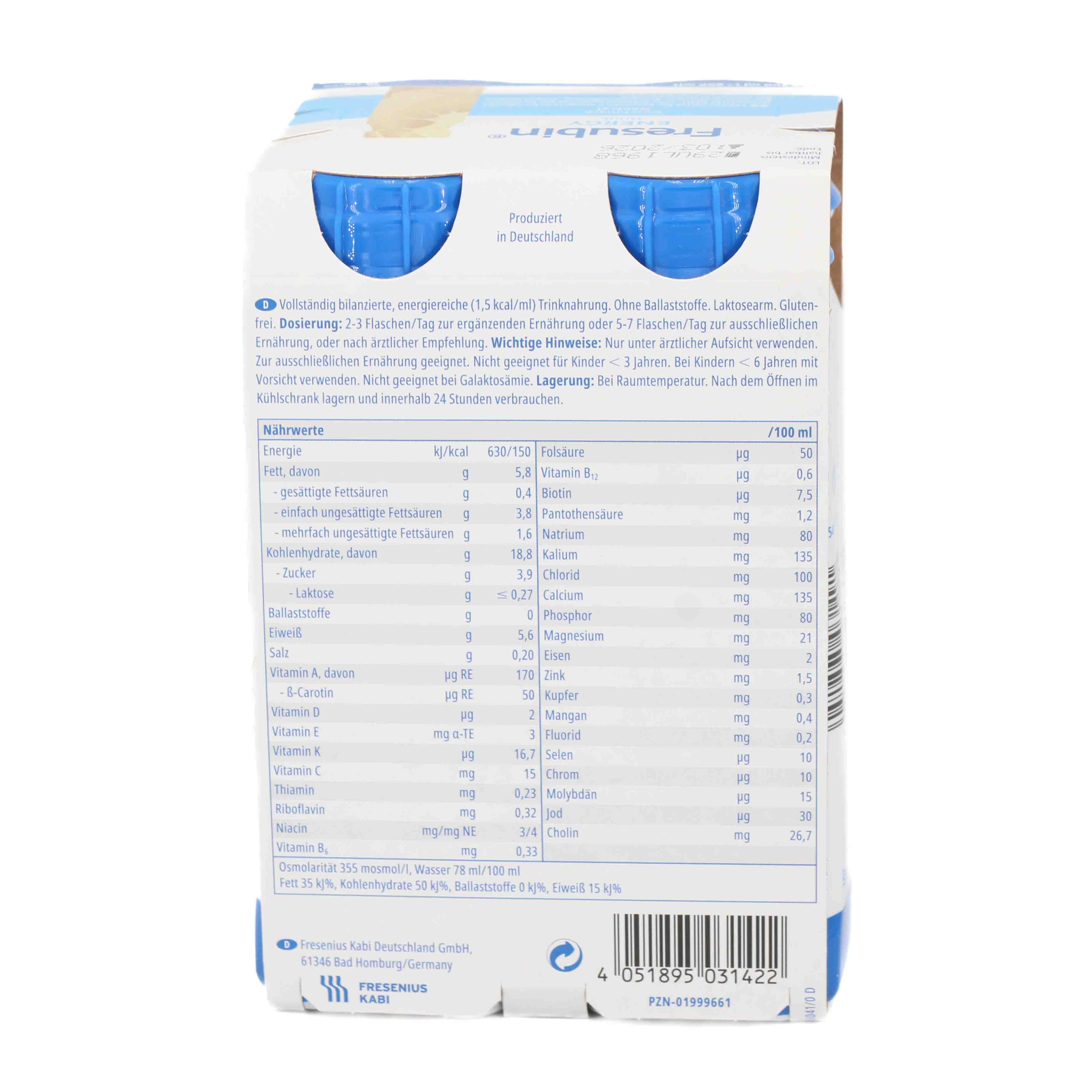 FRESUBIN ENERGY DRINK Neutral Trinkflasche Trinknahrung