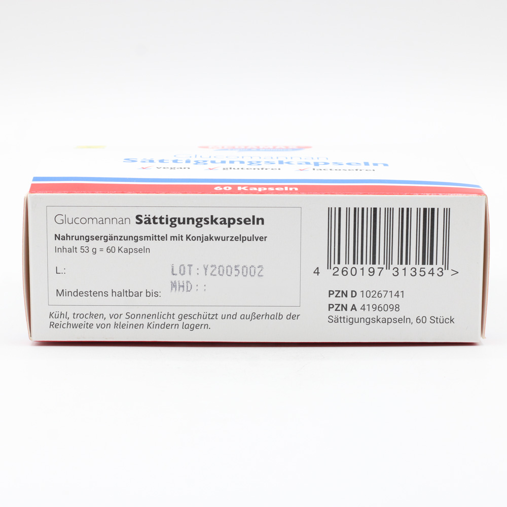 MEGAMAX Sättigungskapseln Glucomannan