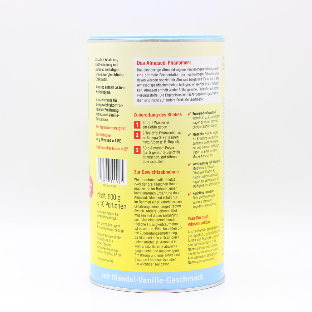 ALMASED Vitalkost Mandel-Vanille Pulver