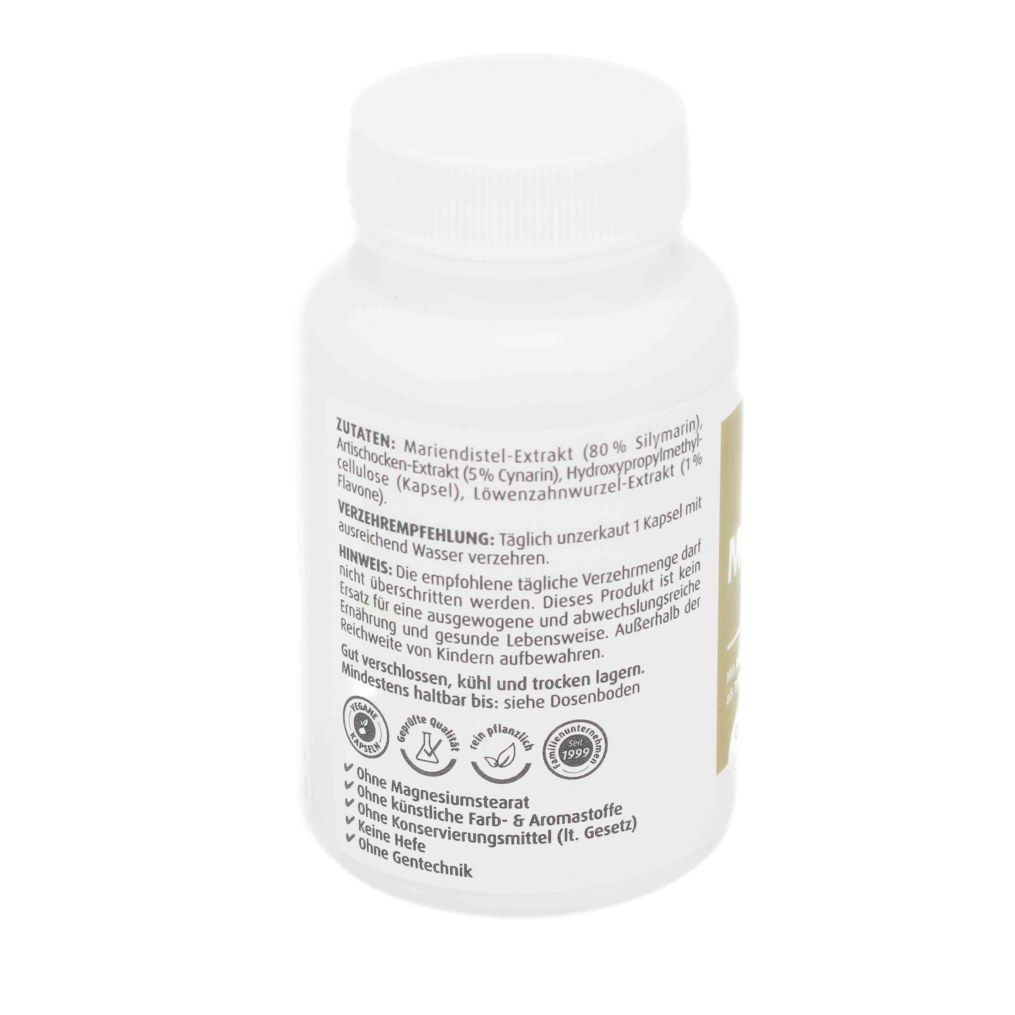 MARIENDISTEL KOMPLEX Artischocke & Löwenzahn Kaps.