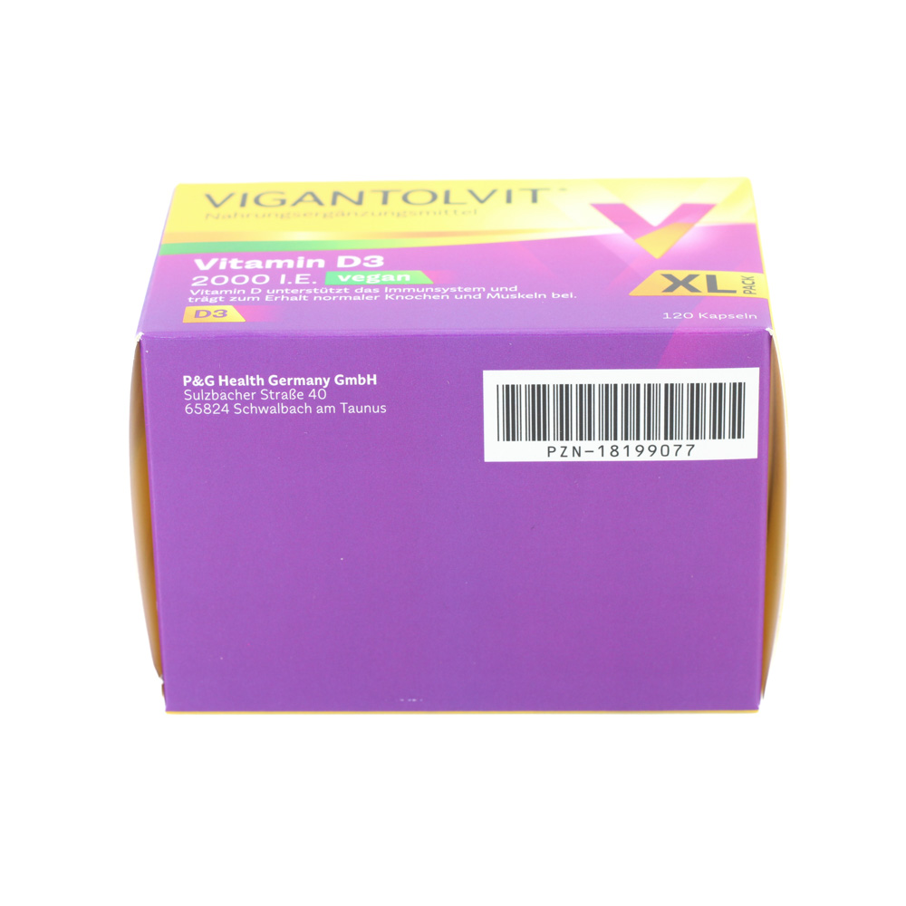 VIGANTOLVIT 2000 I.E. Vitamin D3 vegan Weichkaps. (2x120 St)