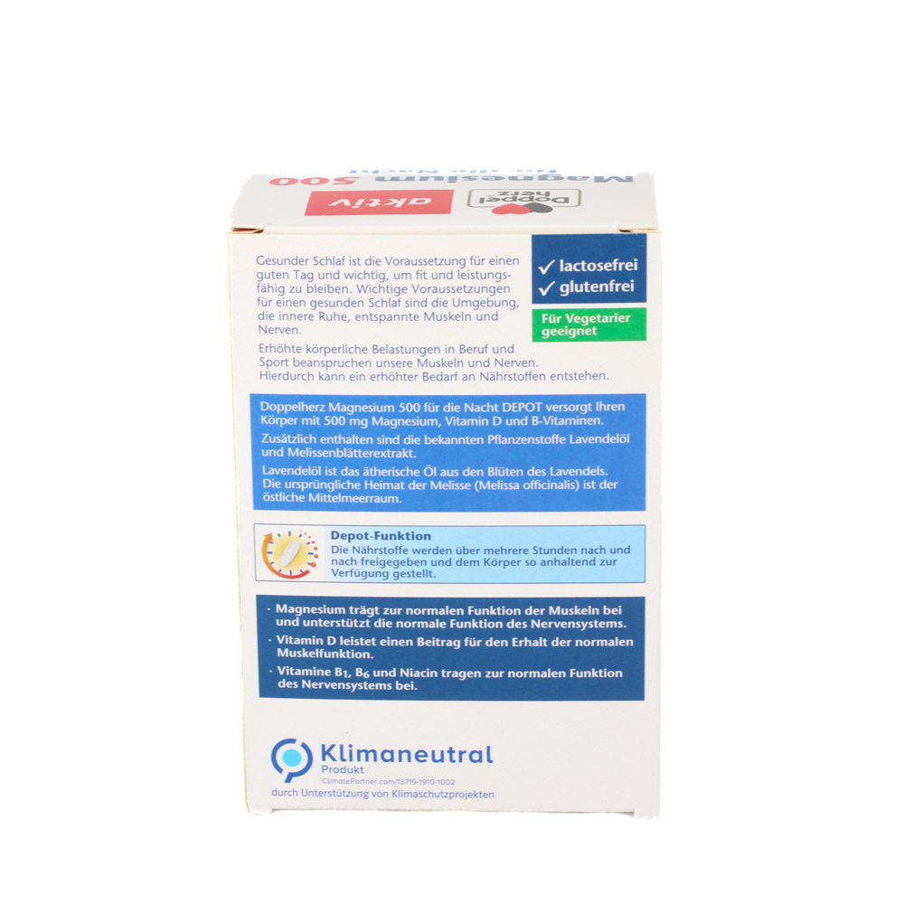 DOPPELHERZ Magnesium 500 für die Nacht Tabletten