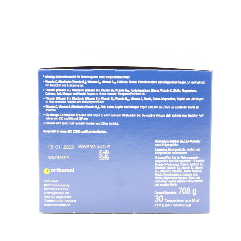 ORTHOMOL Vital F Trinkfläschchen/Kaps.Kombipack.