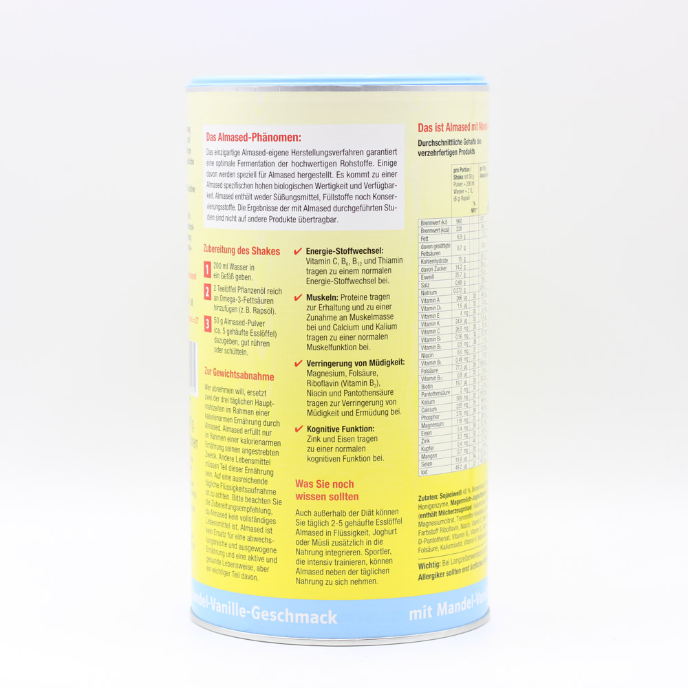 ALMASED Vitalkost Mandel-Vanille Pulver
