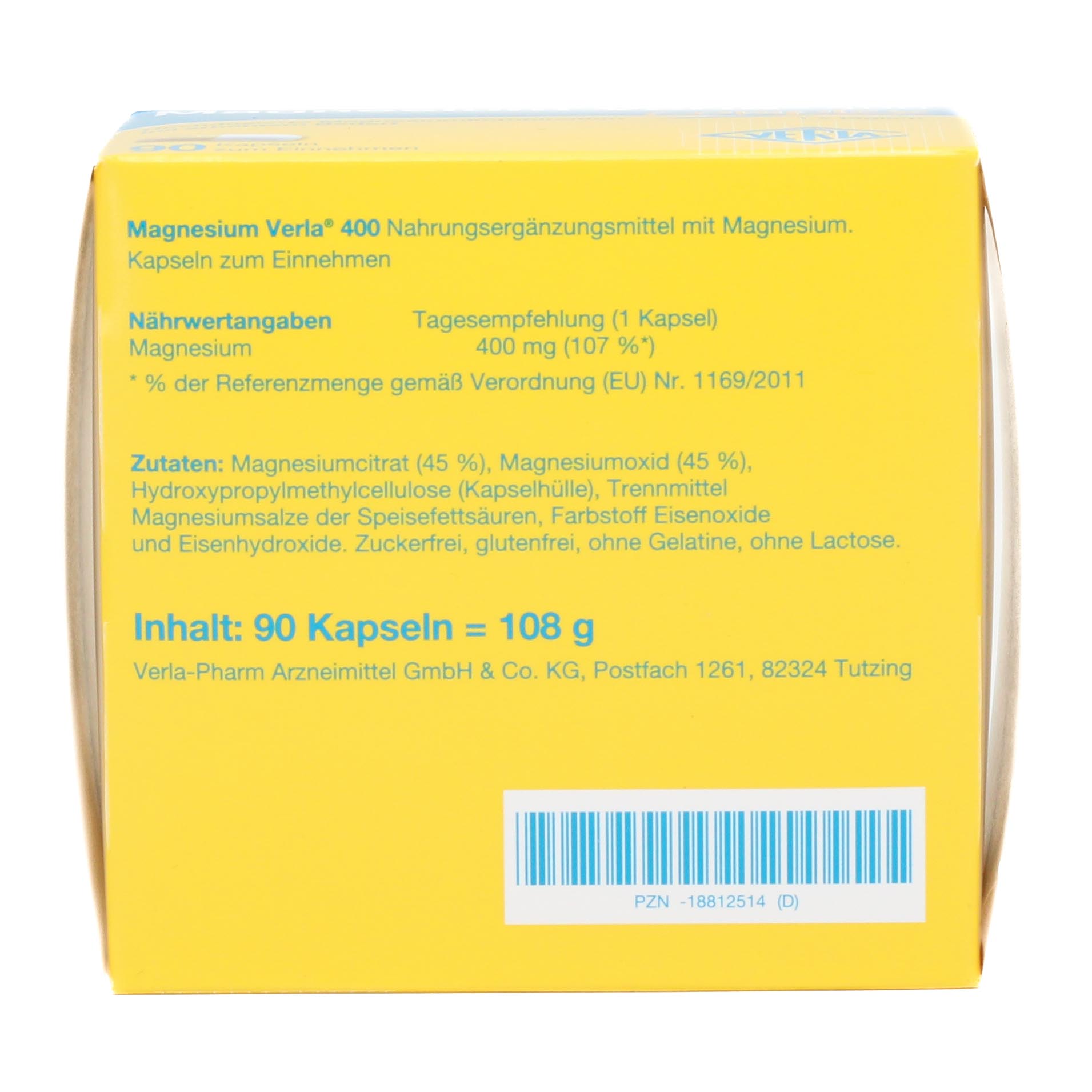 MAGNESIUM VERLA 400 Kapseln