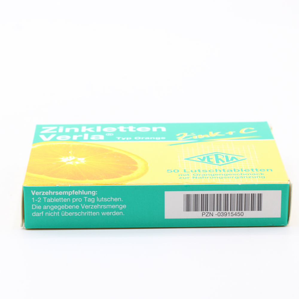 ZINKLETTEN Verla Orange Lutschtabletten