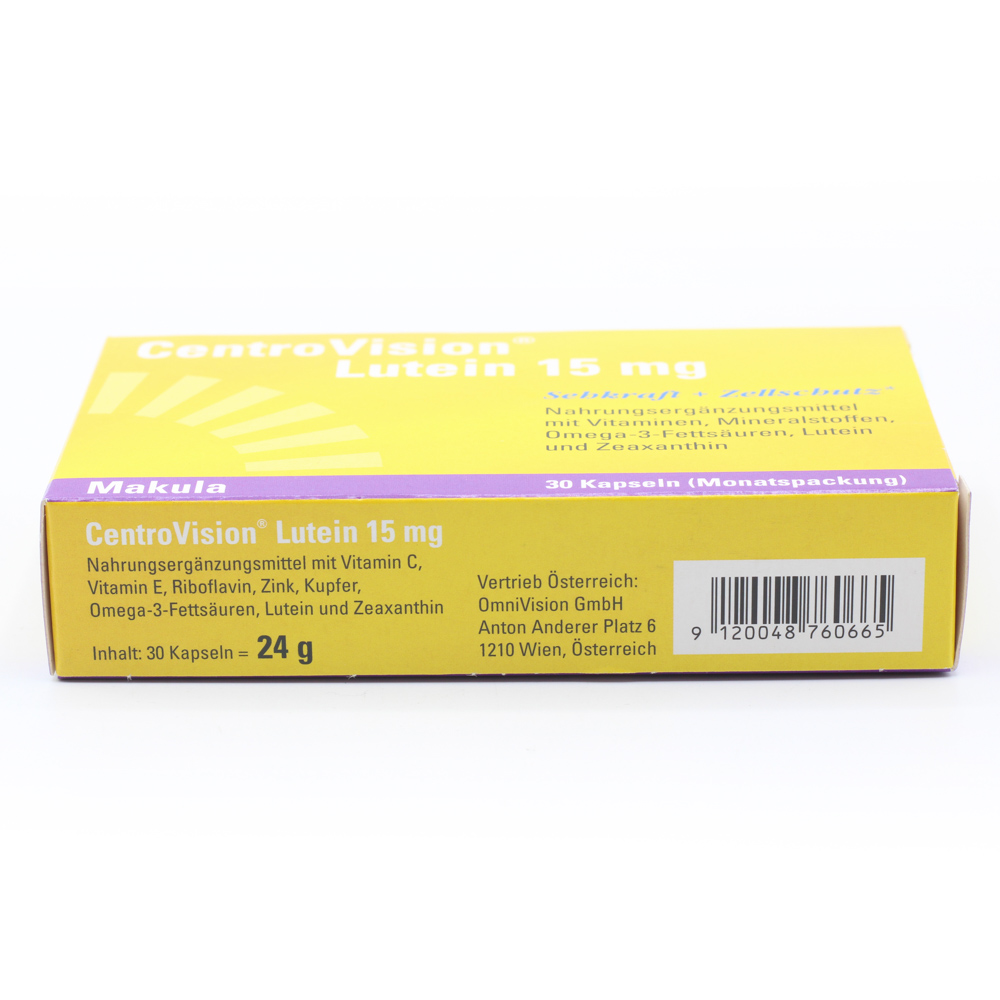CENTROVISION Lutein 15 mg Kapseln