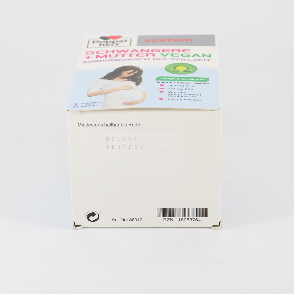 DOPPELHERZ Schwangere+Mütter vegan syst.Kombipack.