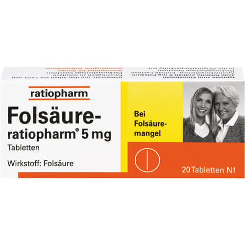 FOLSÄURE-RATIOPHARM 5 mg Tabletten