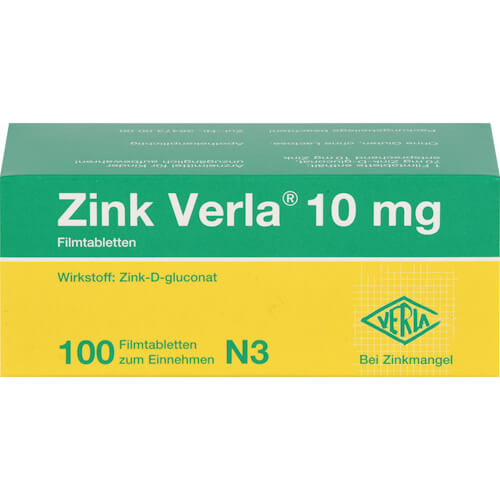 ZINK VERLA 10 mg Filmtabletten