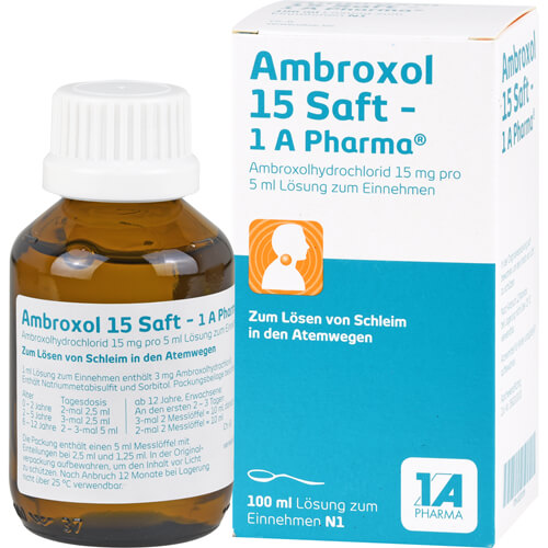 AMBROXOL 15 Saft-1A Pharma