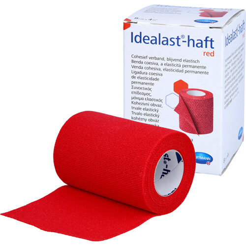 IDEALAST-haft color Binde 8 cmx4 m rot