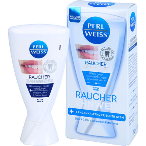 PERLWEISS Raucher Zahnweiß Zahncreme