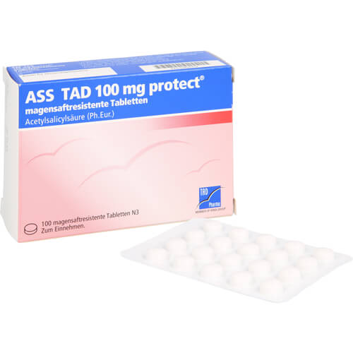 ASS TAD 100 mg protect magensaftres.Filmtabletten
