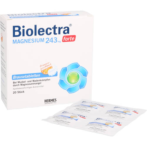 BIOLECTRA Magnesium 243 mg forte Orange Brausetab.