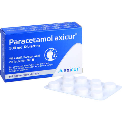 PARACETAMOL axicur 500 mg Tabletten
