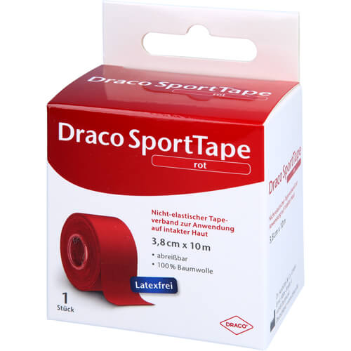 DRACO TAPEVERBAND 3,8 cmx10 m rot