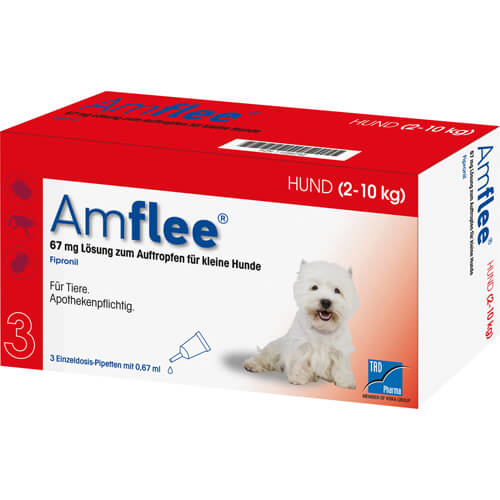 AMFLEE 67 mg Spot-on Lsg.f.kleine Hunde 2-10kg