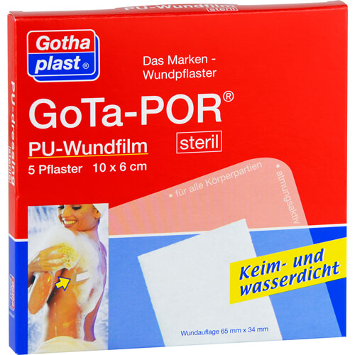 GOTA-POR PU Wundfilm 10x6 cm steril Pflaster