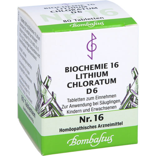BIOCHEMIE 16 Lithium chloratum D 6 Tabletten