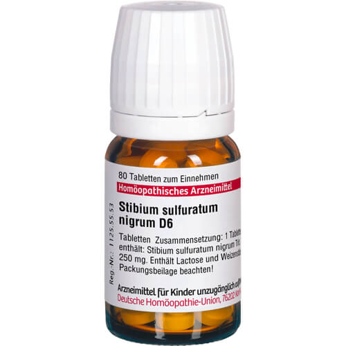 STIBIUM SULFURATUM NIGRUM D 6 Tabletten