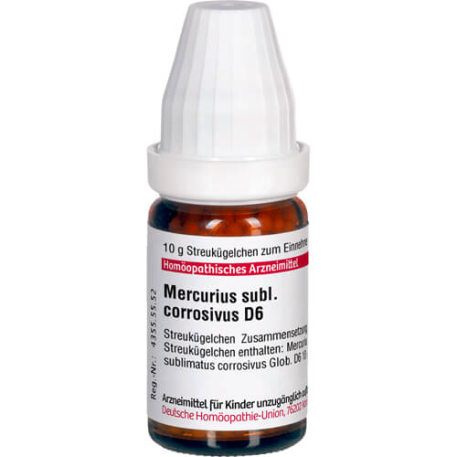 MERCURIUS SUBLIMATUS corrosivus D 6 Globuli