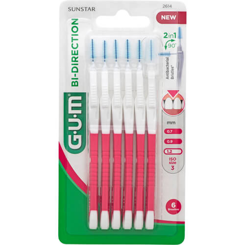 GUM BI-DIRECTION Interdentalb.1,2 mm pink