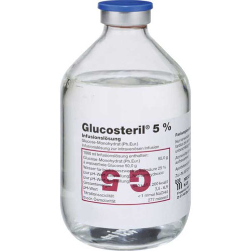 GLUCOSTERIL 5% Glasflasche Infusionslösung
