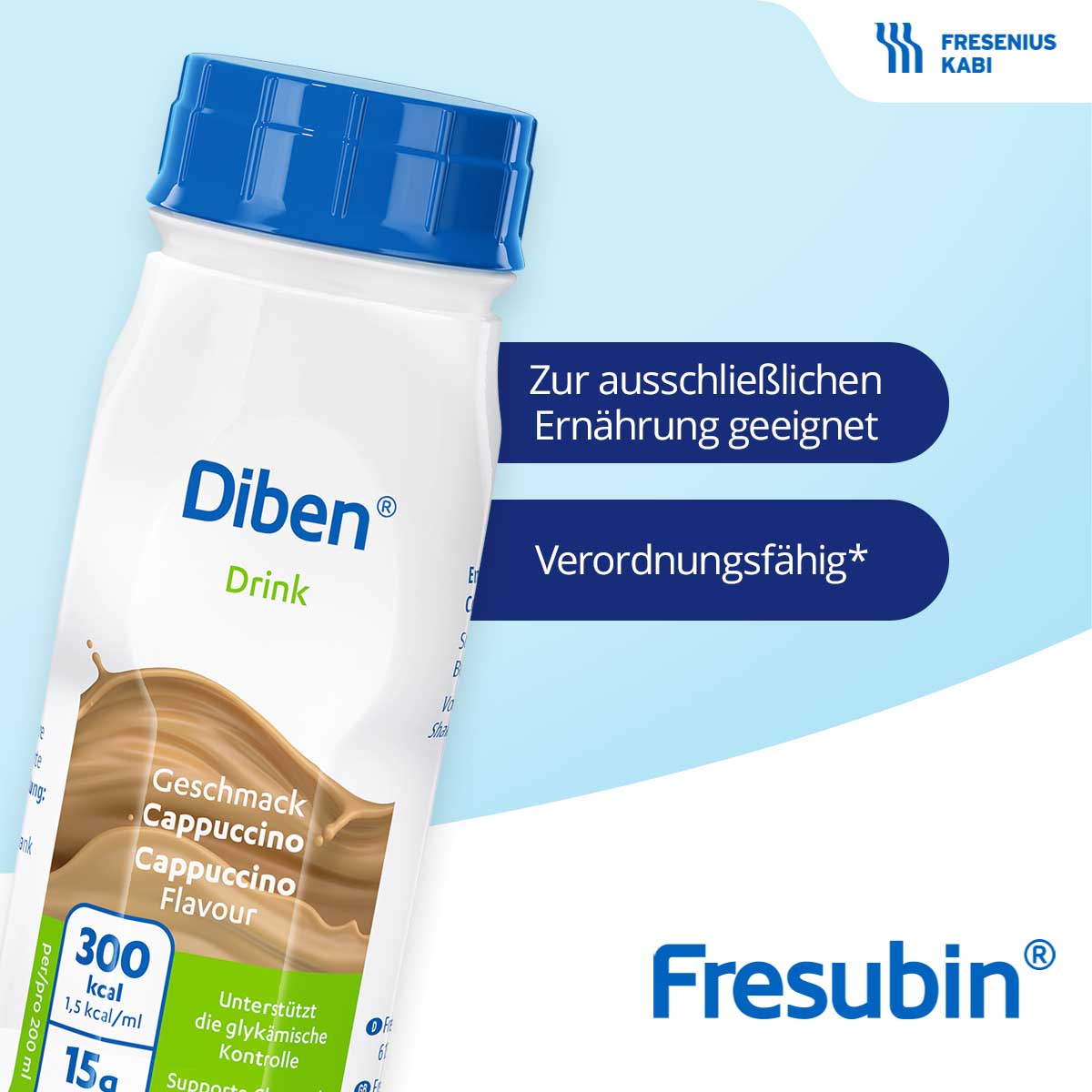 DIBEN DRINK Cappuccino 1.5 kcal/ml Trinkflasche